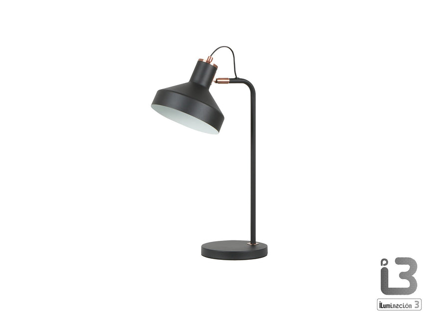 Lámpara de sobremesa Schuller Irias 1 luz negro y cobre satinado 50cm 12519 ambiente