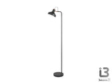 Lámpara de pie de salón Schuller Irias 1 luz negro y cobre satinado 149cm 12528 ambiente