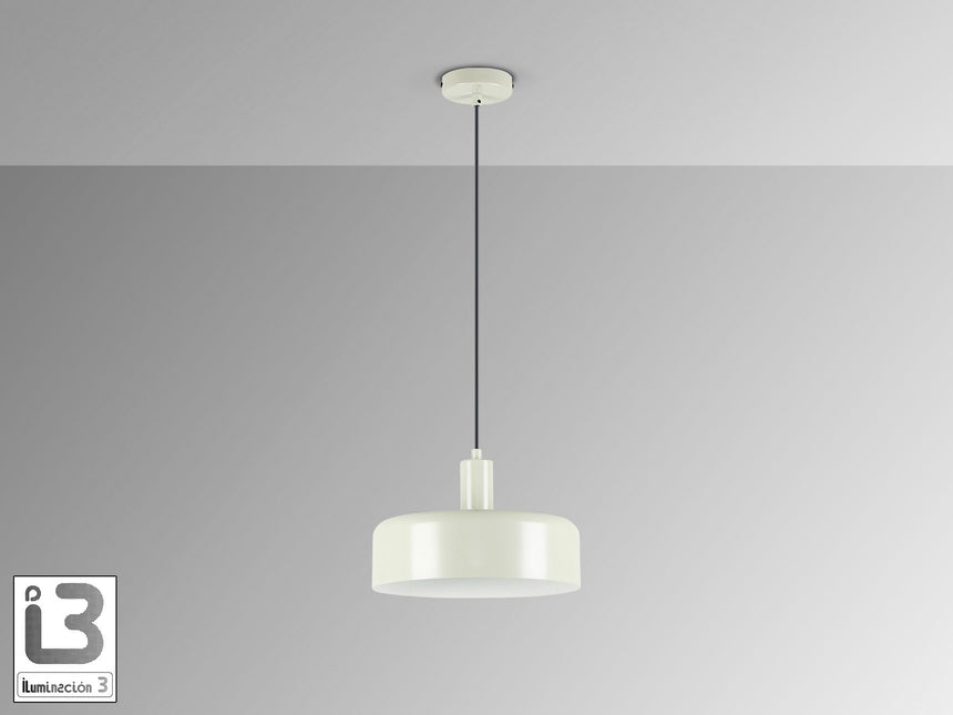 Lámpara de techo colgante Schuller Alessia 1 luz gris perla mate 12567 vista 3