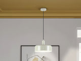 Lámpara de techo colgante Schuller Alessia 1 luz gris perla mate 12567