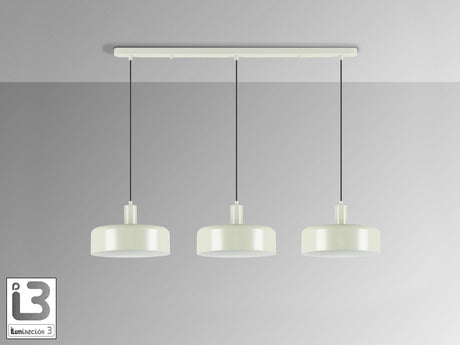 Lámpara de techo colgante Schuller Alessia 3 luces gris perla mate 12578 vista 1