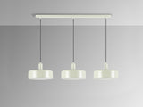 Schuller I3 Alessia Lámpara de techo colgante 3 luces Perla mate 12578