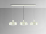 Lámpara de techo colgante Schuller Alessia 3 luces gris perla mate 12578 vista 3