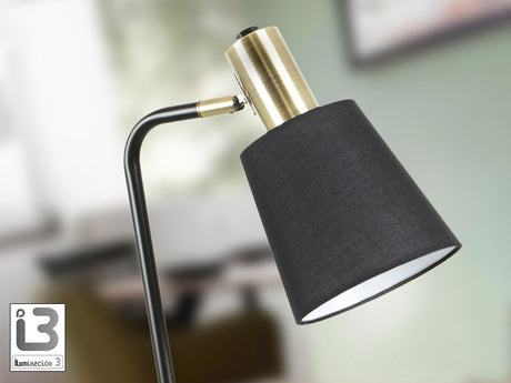 Lámpara de sobremesa Schuller Gisela 1 luz negro y latón 50cm 12581 vista 2