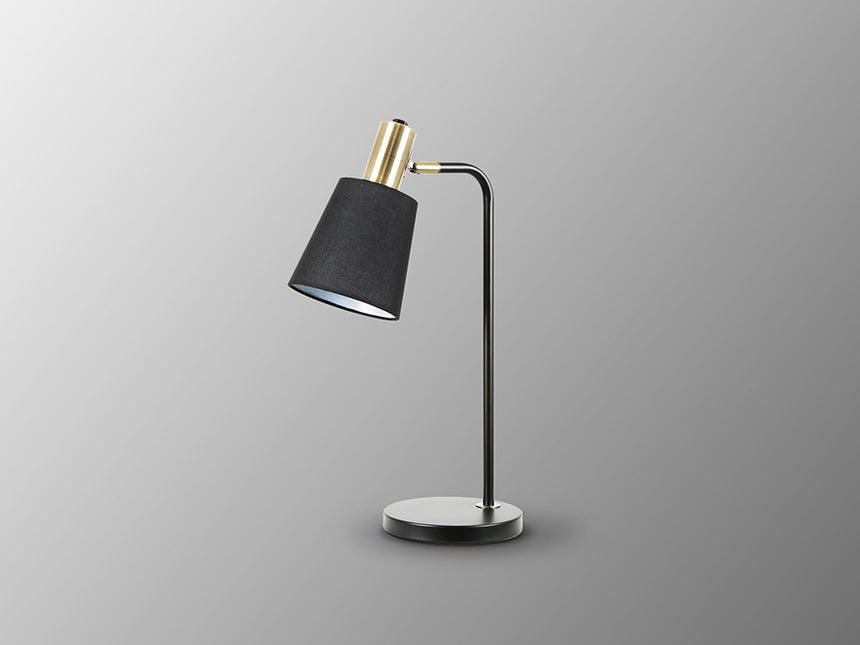 Schuller I3 Gisela Lámpara sobremesa 1 luz negro latón 12581