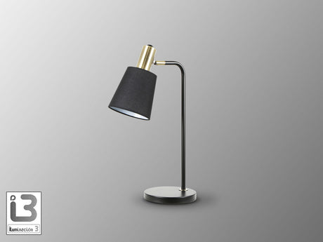 Lámpara de sobremesa Schuller Gisela 1 luz negro y latón 50cm 12581 vista 3