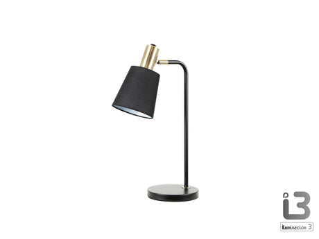Lámpara de sobremesa Schuller Gisela 1 luz negro y latón 50cm 12581 ambiente