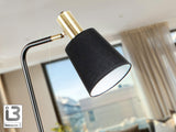 Lámpara de pie de salón Schuller Gisela 1 luz negro y latón 149cm 12592 vista 2