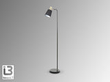 Lámpara de pie de salón Schuller Gisela 1 luz negro y latón 149cm 12592 vista 3