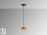 Lámpara de techo colgante Schuller Olaia 1 luz negro y oro 3000K 12643 vista 3