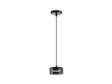 Lámpara de techo colgante Schuller Olaia 1 luz negro y smoky 3000K 12652 ambiente