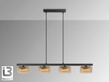 Lámpara de techo colgante Schuller Olaia 4 luces negro y oro 3000K 12689 vista 3