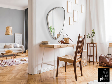 Espejo Schuller Orio pan de plata 55x84cm 127370
