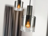Lámpara de techo colgante Schuller Venize 1 luz negro y smoke 12809 vista 2