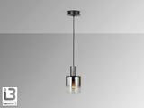 Lámpara de techo colgante Schuller Venize 1 luz negro y smoke 12809 vista 3