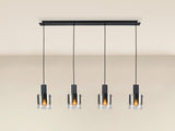 Schuller I3 Venize 4-Light Pendant Ceiling Lamp, Black Smoke 12828