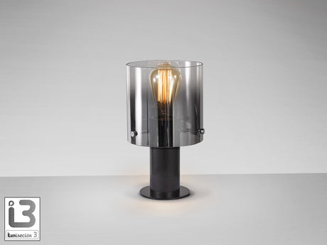 Lámpara de sobremesa Schuller Venize 1 luz negro y smoke 26cm 12837 vista 3