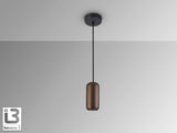 Lámpara de techo colgante Schuller Nimes 1 luz negro y marrón 12841 vista 3