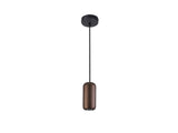 Lámpara de techo colgante Schuller Nimes 1 luz negro y marrón 12841 ambiente
