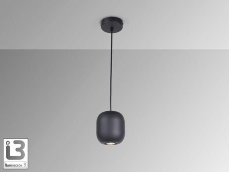 Lámpara de techo colgante Schuller Nimes 1 luz negro 12856 vista 3