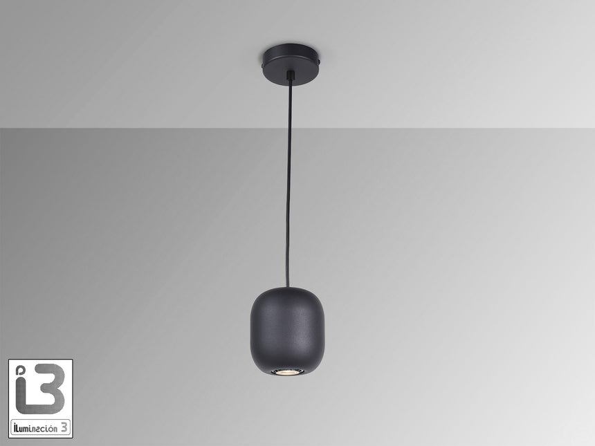 Lámpara de techo colgante Schuller Nimes 1 luz negro 12856 vista 3