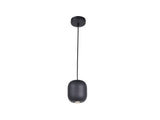 Lámpara de techo colgante Schuller Nimes 1 luz negro 12856 ambiente