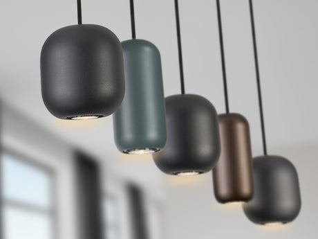 Lámpara de techo colgante Schuller Nimes 5 luces negro y marrón 12863 vista 2