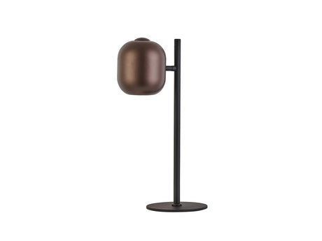 Lámpara de sobremesa Schuller Nimes 1 luz negro y marrón 12951 ambiente