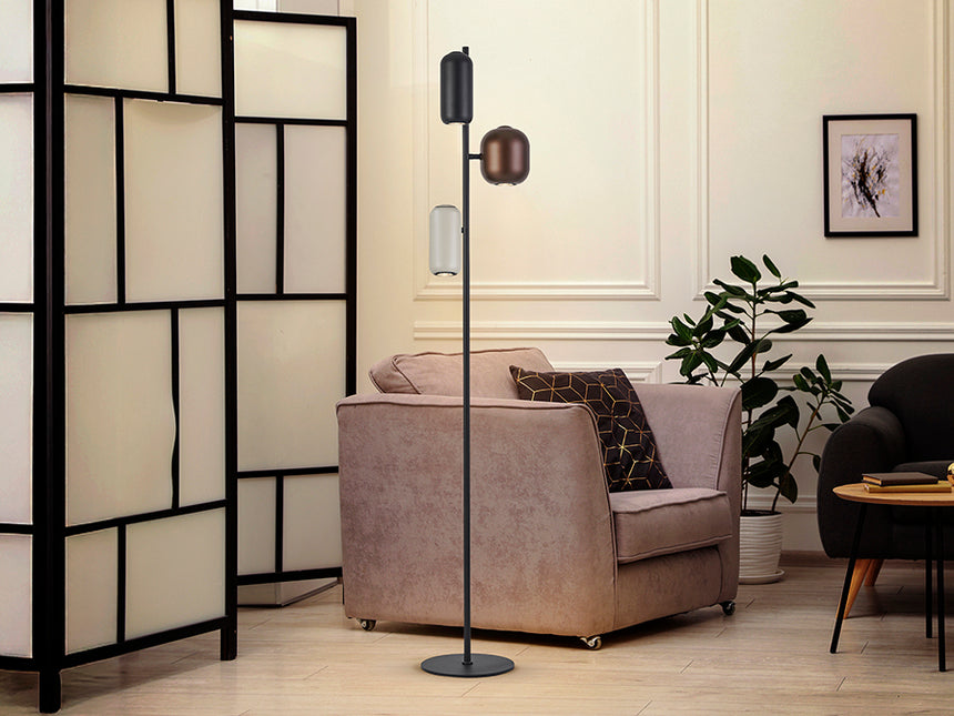 Schuller I3 Nimes Pie Salon 3 luces negro Colores 12951