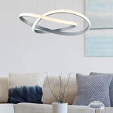 Trio Course Plafón LED de metal níquel mate R62051107