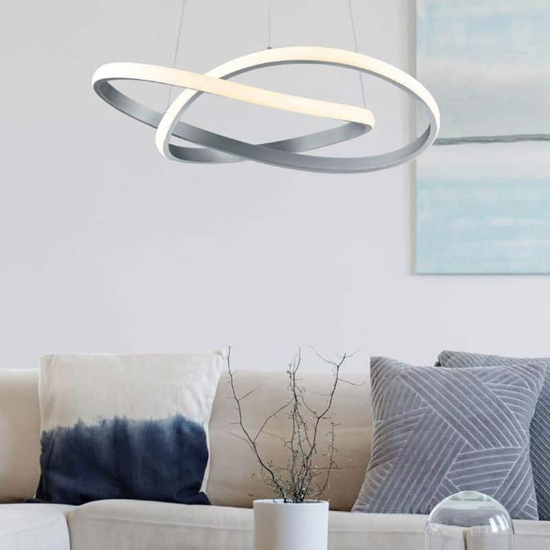 Trio Course Plafón LED de metal níquel mate R62051107