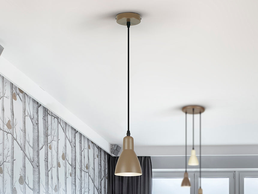 Schuller I3 Afra Lámpara de techo colgante 1 luz marrón 13209