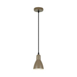 Lámpara de techo colgante Schuller Afra 1 luz marrón 13209 ambiente