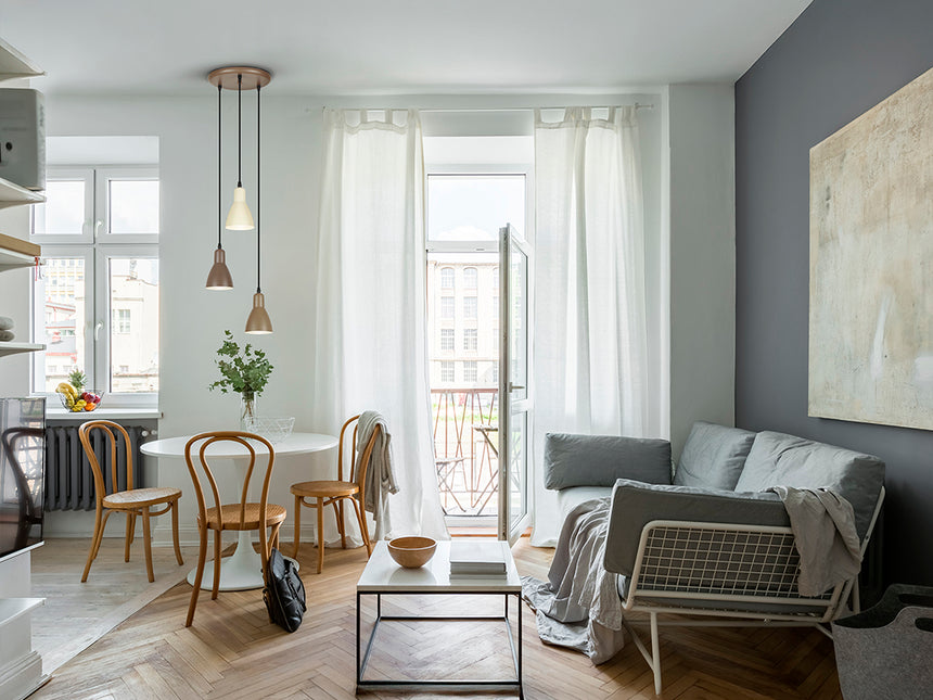 Schuller I3 Afra Lámpara de techo colgante 3 luces marrón /crema 13217