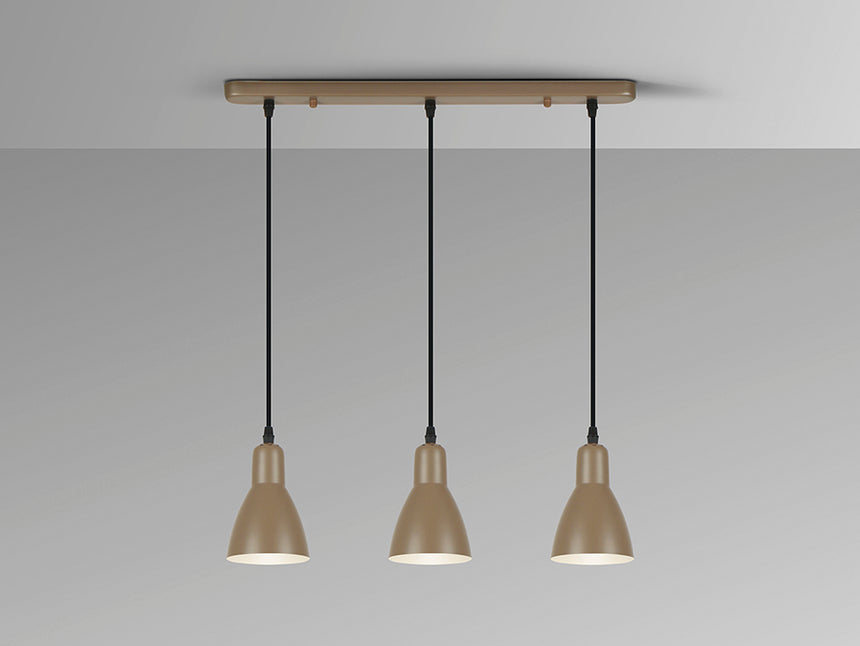 Schuller I3 Afra Lámpara de techo colgante 3 luces marrón 13226