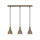 Lámpara de techo colgante Schuller Afra 3 luces marrón 13226 ambiente