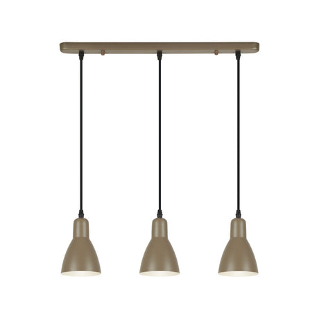 Lámpara de techo colgante Schuller Afra 3 luces marrón 13226 ambiente