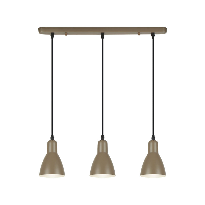 Lámpara de techo colgante Schuller Afra 3 luces marrón 13226 ambiente