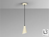 Lámpara de techo colgante Schuller Bera 1 luz crema satinado 13305 vista 2