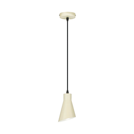 Lámpara de techo colgante Schuller Bera 1 luz crema satinado 13305 ambiente