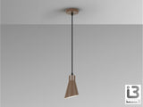 Lámpara de techo colgante Schuller Bera 1 luz marrón 13319 vista 2