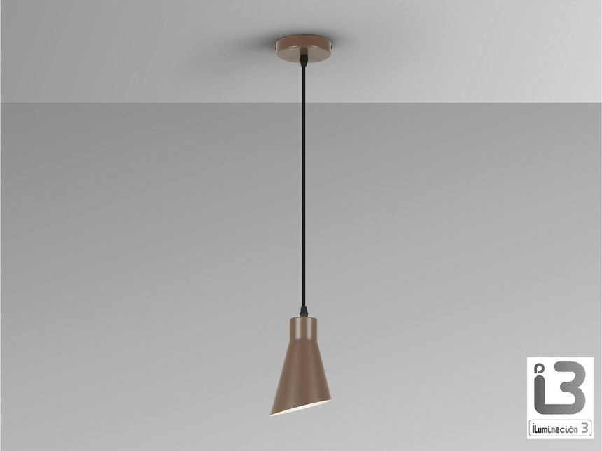 Lámpara de techo colgante Schuller Bera 1 luz marrón 13319 vista 2