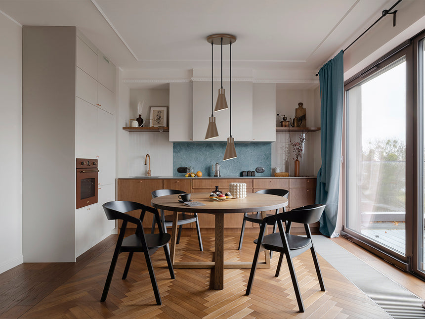 Schuller I3 Bera Lámpara de techo colgante 3 luces marrón 13321