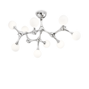 Plafón de techo 9 bolas Ideal Lux Nodi cristal 9 luces 135W Ø83cm cromo — ref. 133393 (1)