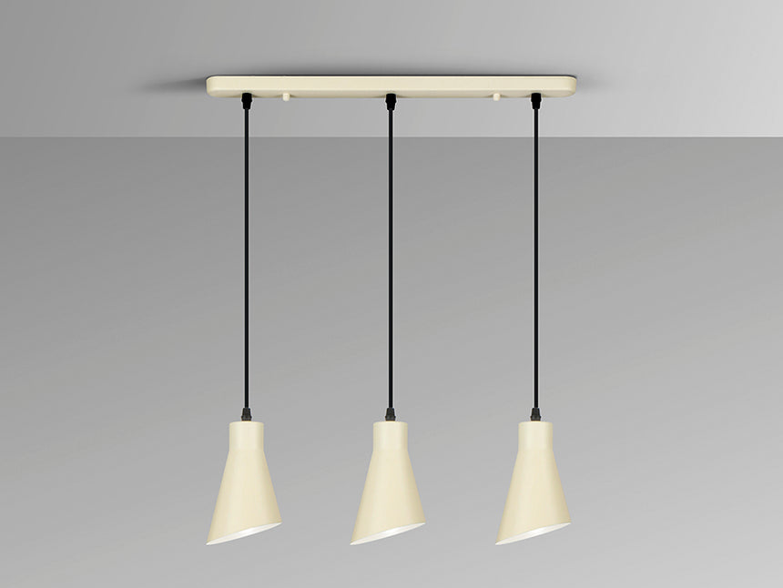 Schuller I3 Bera Lámpara de techo colgante 3 luces crema 13348