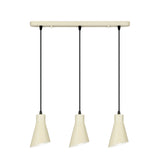 Lámpara de techo colgante Schuller Bera 3 luces crema satinado 13348 ambiente