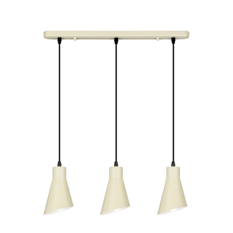 Lámpara de techo colgante Schuller Bera 3 luces crema satinado 13348 ambiente