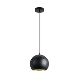 Lámpara de techo colgante Schuller Olena 1 luz negro y latón 13688 ambiente