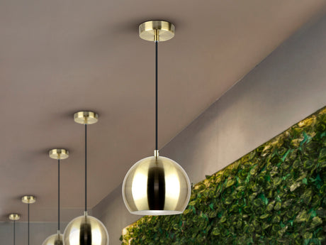 Lámpara de techo colgante Schuller Olena 1 luz latón 13697