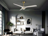 Schuller Alisios Ventilador blanco bronce D152 138833